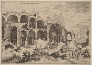 Terza veduta del Colosseo da Hieronymus Cock