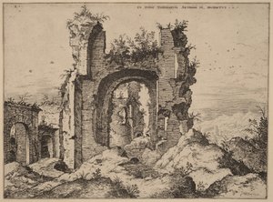 Vista delle Terme di Caracalla da Hieronymus Cock