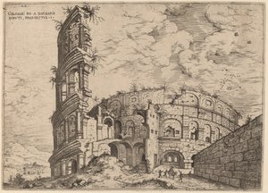 Veduta del Colosseo da Hieronymus Cock
