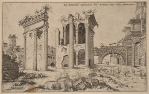 Vista del Foro di Nerva da Hieronymus Cock
