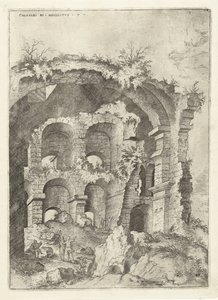Settima vista del Colosseo a Roma da Hieronymus Cock