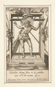 Cristo nel torchio da Hieronymus Wierix