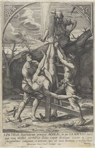 Crocifissione di Pietro da Hieronymus Wierix