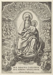 Maria con il Bambino Gesù sulla falce di luna