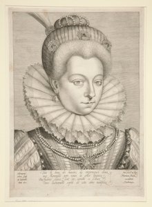 Ritratto di Catherine Henriette de Balzac D da Hieronymus Wierix