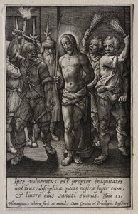 La Passione: La Flagellazione da Hieronymus Wierix