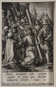 La Passione: Cristo che Porta la Croce da Hieronymus or Jerome Wierix