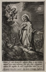 La Passione: Cristo sul Monte degli Ulivi da Hieronymus or Jerome Wierix