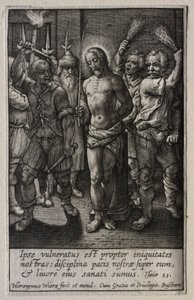 La Passione: La Flagellazione da Hieronymus or Jerome Wierix