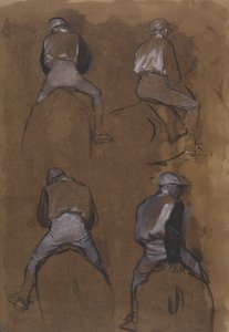 Quattro studi di un fantino da Hilaire Germain Edgar Degas