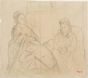 Madame Lisle e Madame Loubens da Hilaire Germain Edgar Degas