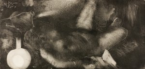 Donna sdraiata sul letto da Hilaire Germain Edgar Degas