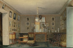 Una stanza del collezionista a Parigi, c.1815 da Hilaire Thierry