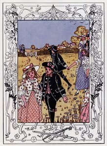 Venite ragazze e ragazzi (litografia a colori)