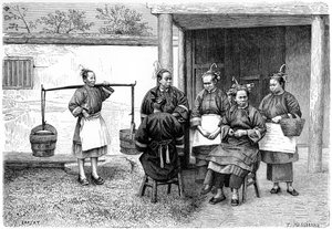 Popolo della provincia di Fokien, Cina, 1895 da Hildibrand