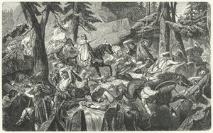 Carlo Magno attraversa le Alpi, 773 (incisione)