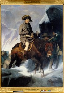 Ritratto di Napoleone Bonaparte (1769-1821) che attraversa il San Bernardo nel 1800 da Paul Delaroche