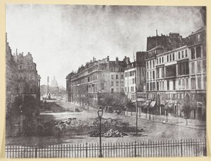 Rue Royale e resti delle barricate del 1848 da Hippolyte Bayard