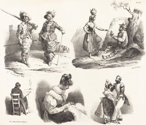 Cinque vignette da Hippolyte Bellange
