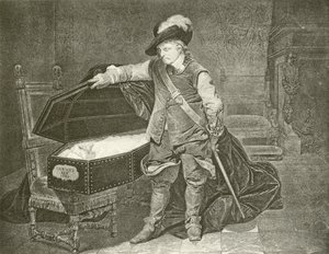 Oliver Cromwell che guarda il Cadavere di Re Carlo I da Hippolyte Delaroche