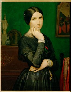 Mme. Hippolyte Flandrin (dipinto su tela) da Hippolyte Flandrin