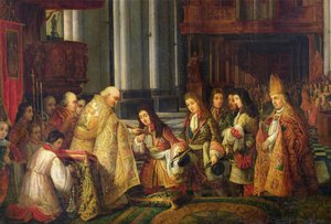 Ingresso di Luigi XIV nella Cattedrale di Saint-Omer (dettaglio) da Hippolyte Joseph Cuvelier