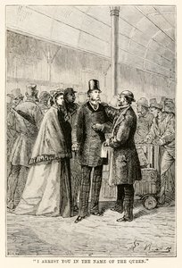 Ti arresto in nome della Regina, da Il giro del mondo in ottanta giorni di Jules Verne (1828-1905), 1873