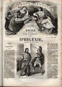 Ifigenia tragedia di Jean Racine - incisione in 