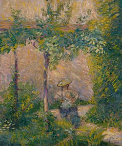 Donna nel giardino