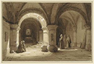 Volte del monastero con monaci