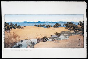 Giardino vicino al lago Biwa da Hiroshi Yoshida