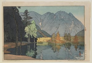 Hodakayama, dalla serie, Dodici Scene nelle Alpi Giapponesi, era Taisho da Hiroshi Yoshida