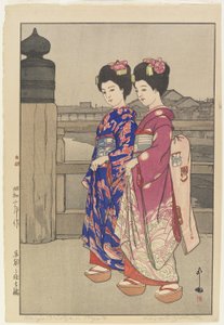 Il grande ponte di Sanjo a Kyoto da Hiroshi Yoshida