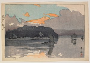 Fiume Tone - Giorno, era Taisho da Hiroshi Yoshida