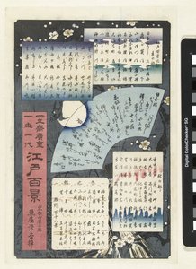 Indice della serie Cento vedute di Edo da Hiroshige (I) , Utagawa