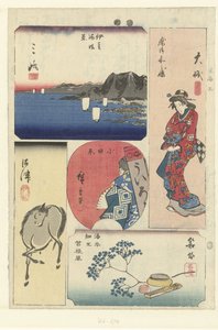 Numero tre del Tokaido da Hiroshige (I) , Utagawa