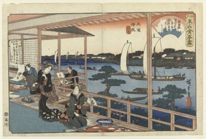 Ristorante Kawachiya a Yanagibashi, Ryogoku da Hiroshige (I) , Utagawa