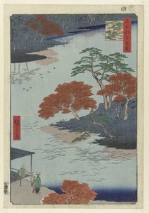 Terreni del tempio del santuario di Akiba a Ukiji da Hiroshige (I) , Utagawa