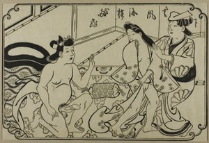 Un foglio di un album shunga