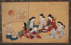 Riunione musicale da Hishikawa Moronobu