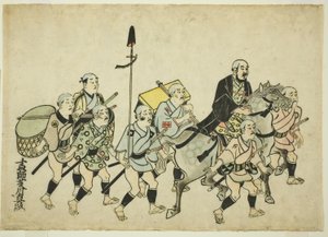 Processione di un Daimyo da Hishikawa Moronobu