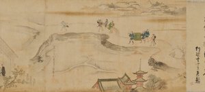 Scene dai teatri e dai quartieri di piacere di Yoshiwara da Hishikawa Moronobu