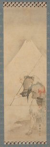 Il pescatore Hakuryo e il Monte Fuji, periodo Edo, 1770-1820 da Hishikawa Sori
