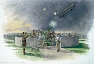Batteria di Lodge Hill, Chatham, Kent, Prima Guerra Mondiale