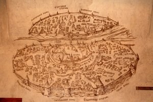 La mappa di Novgorod da Historical Document