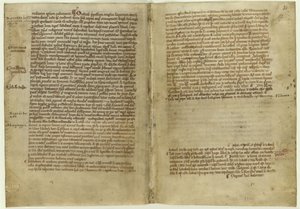 Racconto in versi della Magna Carta nella Cronaca dell