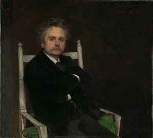 Ritratto del compositore Edvard Grieg da Hjalmer Eilif Emanuel Peterssen