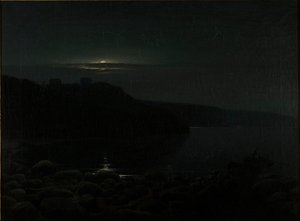 Hammershus al chiaro di luna