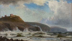 La costa a sud di Hammershus