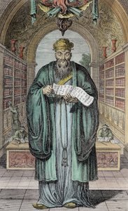 Kong-Fu-Tse, o Confucio, il più celebre filosofo della Cina, inciso da Henry Fletcher (fl.1729) da Honbleau